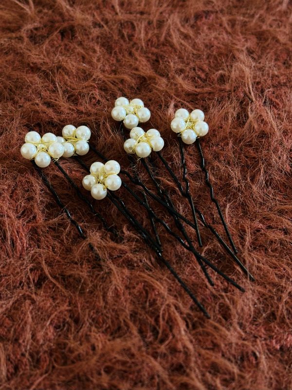 Pack Of 6 Designer Handmade hair pins - Image 5