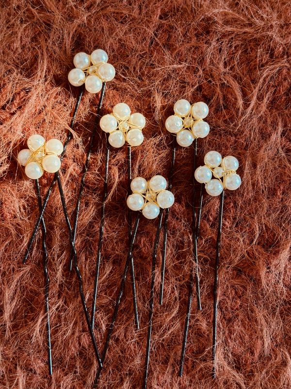 Pack Of 6 Designer Handmade hair pins - Image 3